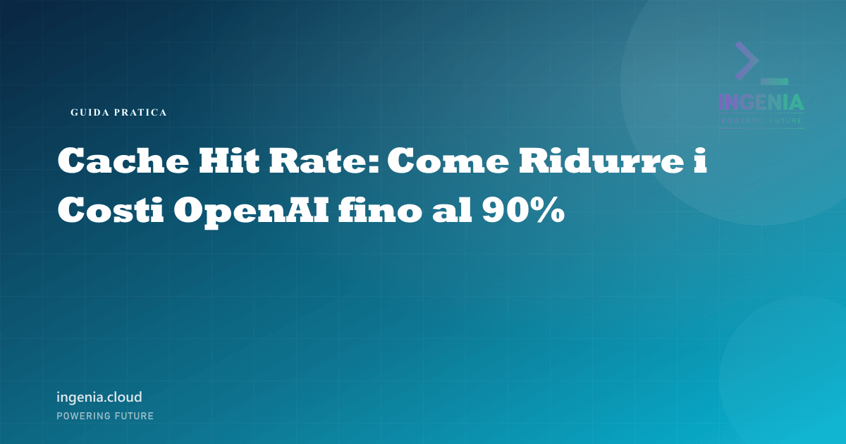 Cache Hit Rate: Come Ridurre i Costi OpenAI fino al 90%