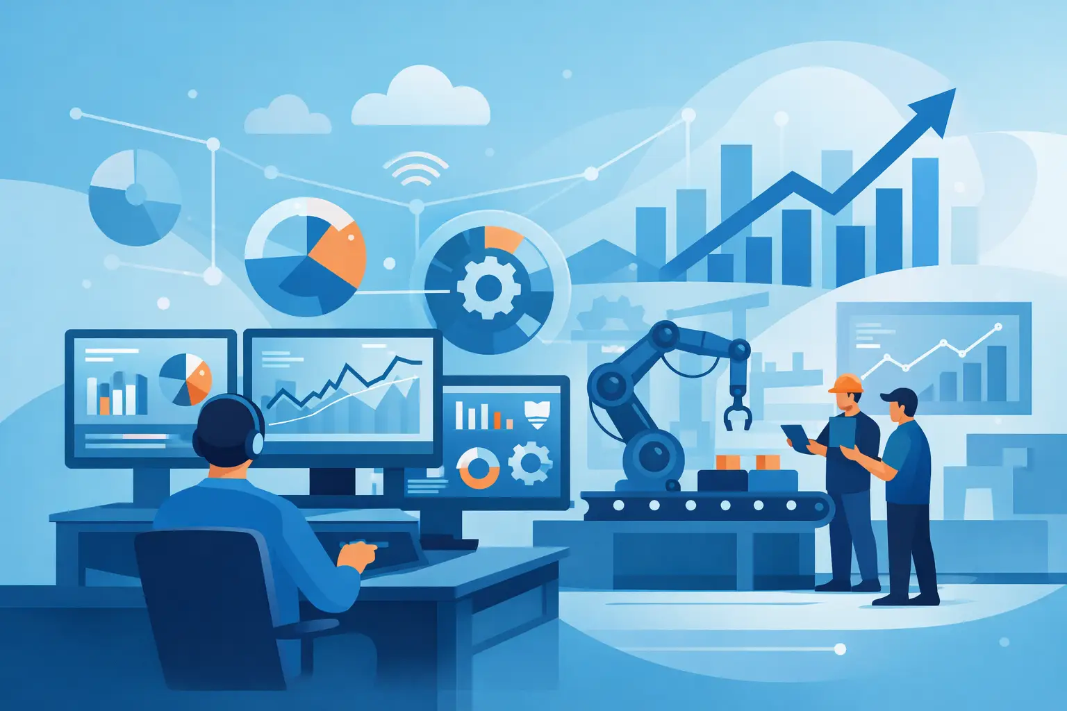 Monitoraggio KPI produzione real time in fabbrica